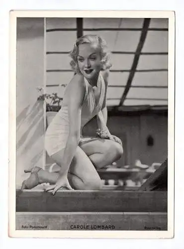 Autogrammkarte Carole Lombard Ross Verlag Fotodruck Trading Card
