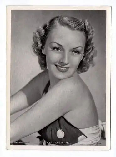 Sandra Storme Fotodruck Paramount Trading Card Schauspieler Ross Verlag