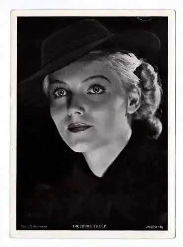 Fotodruck Autogrammkarte Ingeborg Theek Trading Card Schauspieler Ross Verlag