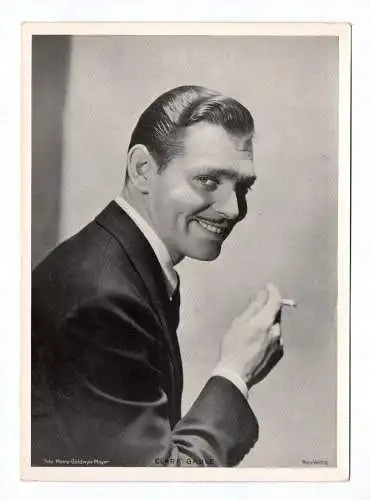 Fotodruck Trading Card Ross Verlag Clark Gable Schauspieler Autogrammkarte