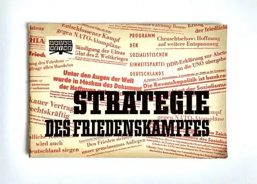 Heft DDR 1964 Strategie des Friedenskampfes Hauptmann Dieter Müller