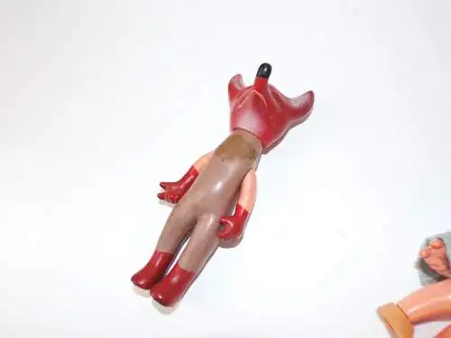 DDR Spielzeug Figuren Herr Fuchs und Eule oder Uhu
