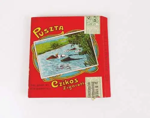 Alte Zigarettendose Puszta Czikos Yenidze Dresden um 1910 Pappdose Schachtel