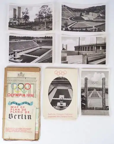 Olympia 1936 Karte und Postkarten