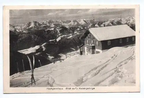 Ak Hochgernhaus Blick aufs Kaisergebirge 1918 Marquartstein