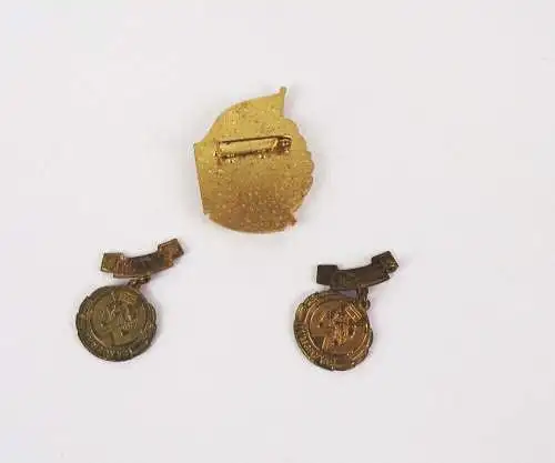 Abzeichen SGAG Wismut Bergbau 3 Stück DDR Auszeichnung