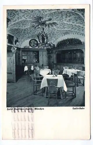 Ak Hotel Deutscher Kaiser München Kaiserstube 1928