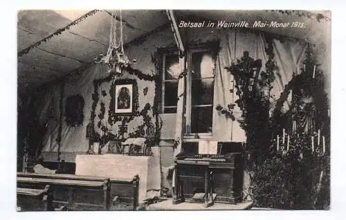 Ak Betsaal in Woinville 1915 Feldpost