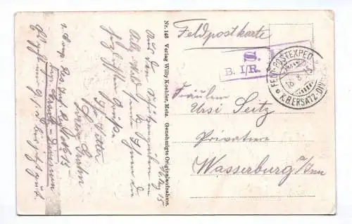 Ak Betsaal in Woinville 1915 Feldpost