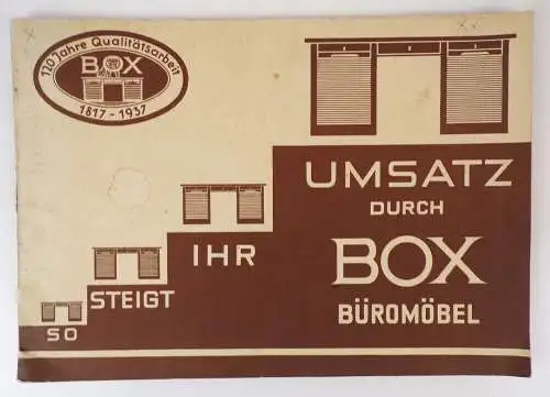 Alter Katalog Büro Möbel 1930 er Rollschränke Büromobeliar 