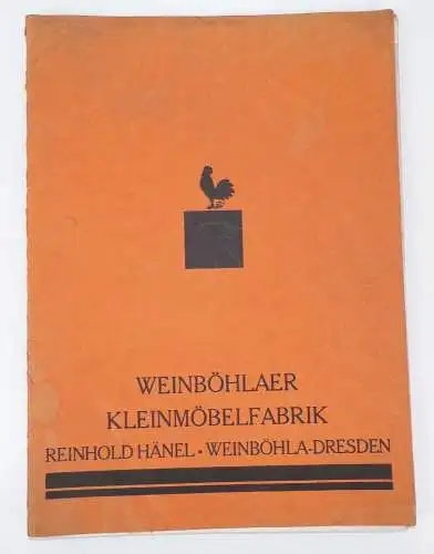 Weinböhla Katalog Kleinmöbel Reinhold Hänel um 1930