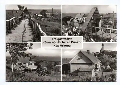Ak Freigaststätte Zum nördlichsten Punkt Kap Arkona 1988 Insel Rügen