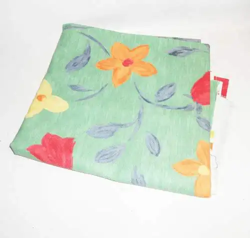 Stoff naives Dekor Blumen Öko Alternativ * Maß nach Auswahl !