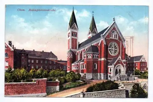 Künstler Ak Cham Redemptoristenkirche 1915