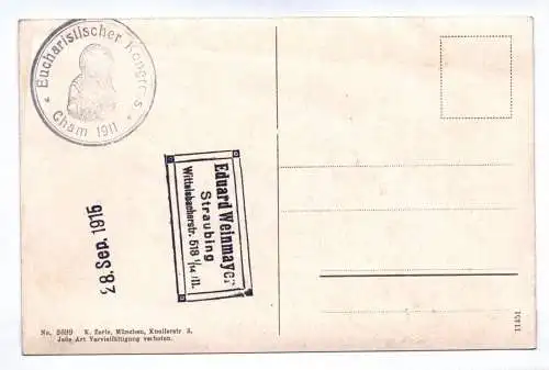 Künstler Ak Cham Redemptoristenkirche 1915