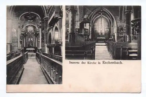 Ak Inneres der Kirche in Eschenbach