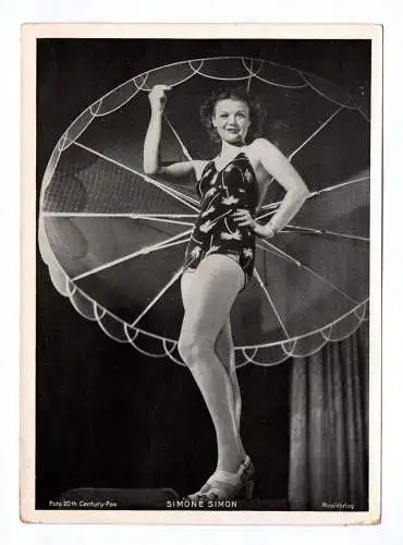 Trading Card Ross Verlag Simone Simon Fotodruck 20th Century Fox