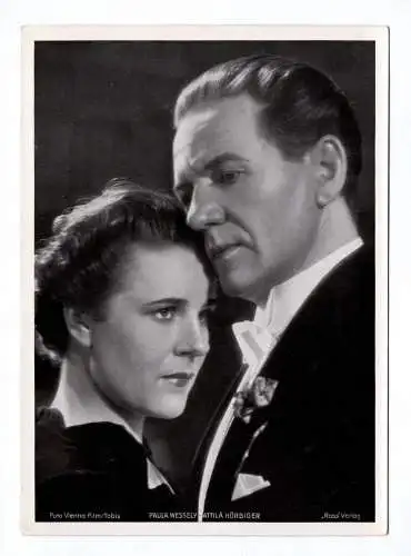 Trading Card Paula Wessely und Attila Hörbiger Ross Verlag Fotodruck
