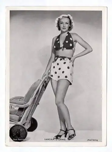 Autogrammkarte Sandra Storme Ross Verlag Trading Card Paramount