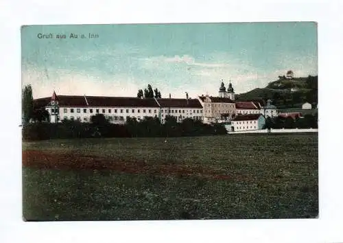 Ak Gruß aus Au am Inn 1914