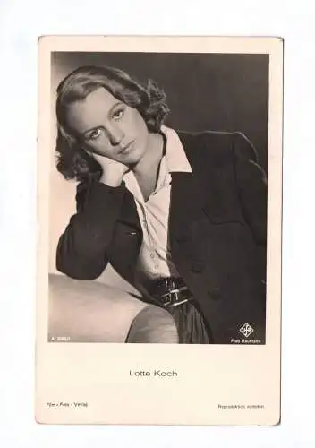 Foto Ak Lotte Koch ufa Film Foto Verlag