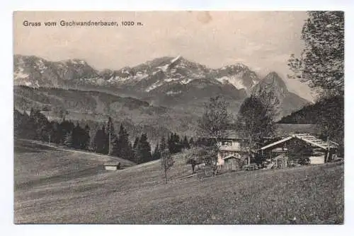 Ak Gruss vom Gschwandnerbauer Garmisch-Partenkirchen