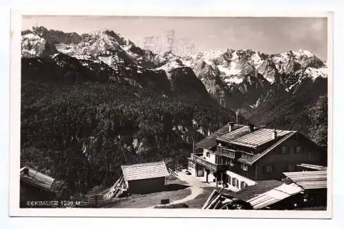 Foto Ak Echbauer Berggasthof 1937 Garmisch-Partenkirchen