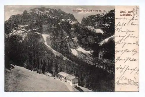 Ak Gruß vom Wachterl Schwarbachwacht 1915 Ramsau bei Berchtesgaden