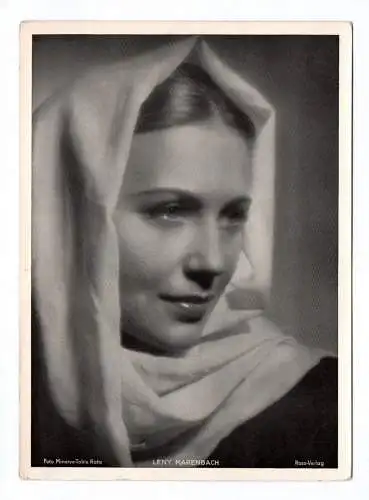 Ross Verlag Trading Card Leny Marenbach Schauspieler Autogrammkarte