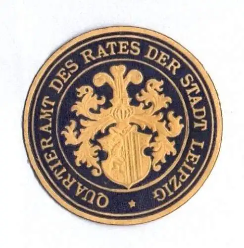 Vignette Quartieramt des Rates der Stadt Leipzig Siegelmarke