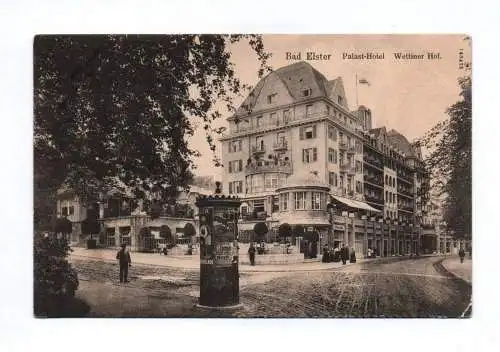 Ak Bad Elster Palast Hotel Wettiner Hof 1912