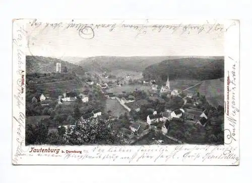 Ak Tautenburg bei Dornburg 1903