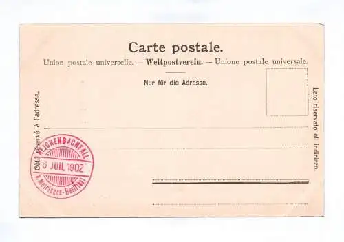 Ak Aareschlucht bei Meiringen Schweiz 1902