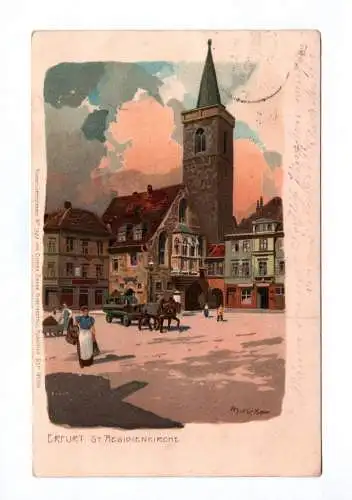 Ak Erfurt St. Aegidienkirche