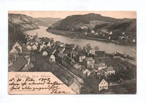 Ak Wehlen Sächsische Schweiz 1902