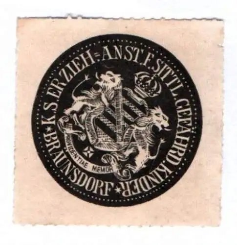 Siegelmarke K.S. Erziehungsanstalt für sittliche gefährdende Kinder Braunsdorf