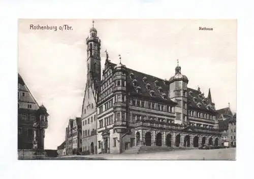 Ak Rothenburg ob der Tauber Rathaus