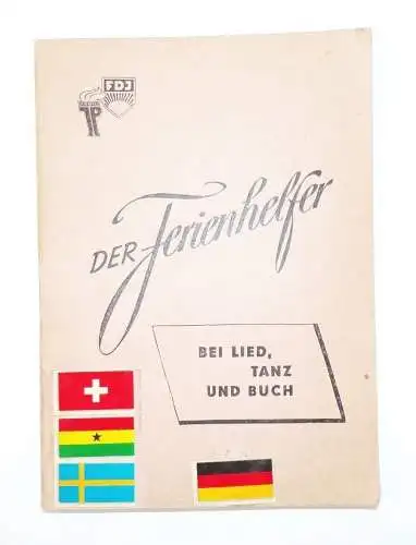 Der Ferienhelfer Bei Lied Tanz und Buch JP FDJ 1957 DDR