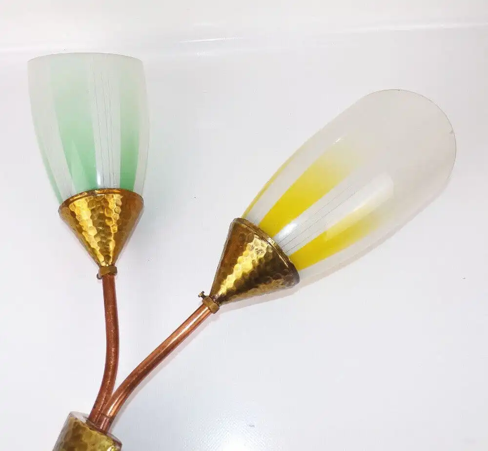 Alte Tütenlampe Wandlampe E27 Vintage 2flamige Lampe 1