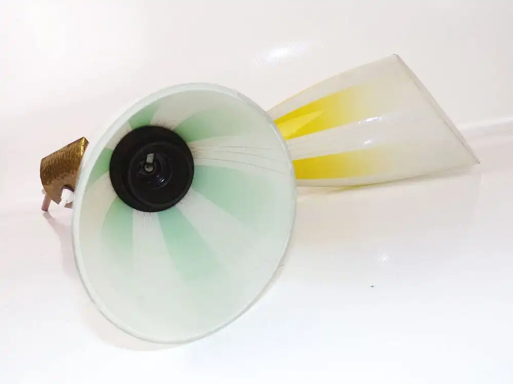 Alte Tütenlampe Wandlampe E27 Vintage 2flamige Lampe 5