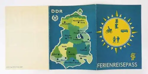 Ferienpass Junge Pioniere 1966 Thälmann Pionier