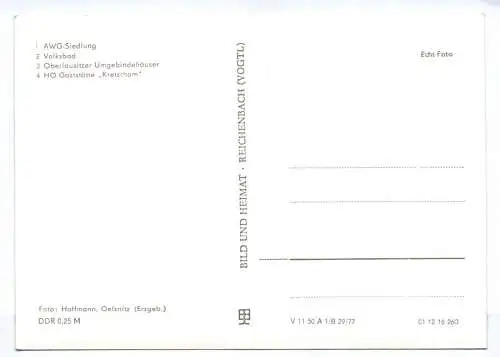 Ak Niederoderwitz Kreis Zittau 1977 AWG Siedlung Volksbad Umgebindehäuser
