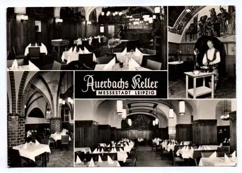 Ak Auerbachs Keller Messestadt Leipzig 1972 Restaurant