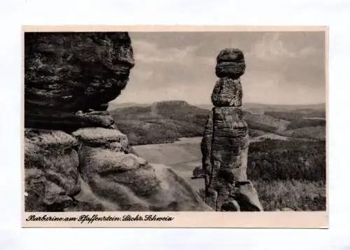 Ak Barbarine Pfaffenstein Sächsische Schweiz 1952 Königstein