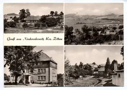 Ak Niederoderwitz 1977 Kreis Zittau Teilansicht Gemeindeverwaltung