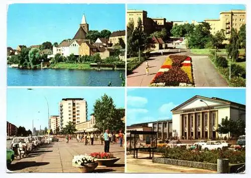 Ak Eisenhüttenstadt Blick auf die Altstadt 1979 Leninallee