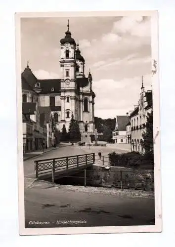 Foto Ak Ottobeuren Hindenburgplatz 1937