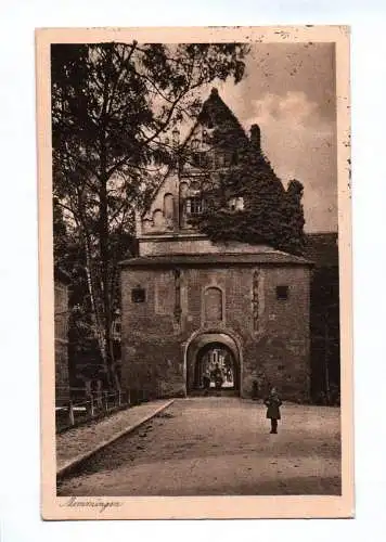 Ak Memmingen 1937 Blick durch das Tor