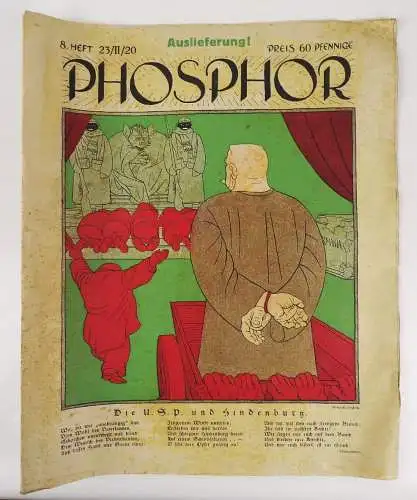 Phosphor Zeitung Satire Humor 8 Heft 23 / II / 20