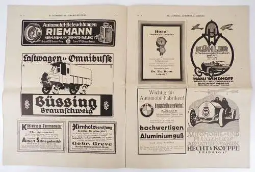 Allgemeine Automobil Zeitung Nr 4 von 1919 Oldtimer 